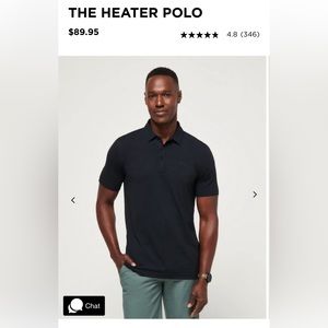 Travis Mathew The Heater Polo Black Size Medium